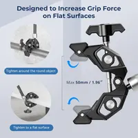 Универсальное крепление SMALLRIG Magic Arm 11" + Super Clamp (Краб), Для камеры/света — фото 8