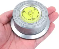 50/60Hz Bubble Level Speed Detection Turntable LP Vinyl Disc Alloy Record Weight Stabilizer Clamp - Silver — фото 3