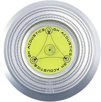 Притиск для вінілу (Клемп) з рівнем та стробоскопом 50/60Hz, Алюміній, Срібло — фото 4