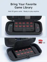 Захисний кейс JSAUX для Nintendo Switch 2 (2025), Жорсткий чохол, 20 картриджів, Чорний — фото 4