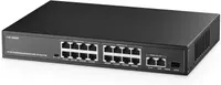 PoE коммутатор 19 портов (16xPoE+ 100Mb, 2xGigabit, 1xSFP), 300W, Binardat