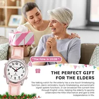 Atomic Talking Watch with Large Numbers and Expandable Strap self-Setting for Visually impaired Blind or Elder People — фото 7