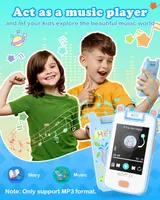 Детский смартфон-игрушка AGPTEK с камерой и играми, Сенсорный экран, 32 Гб карта, Синий — фото 5