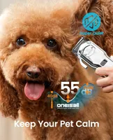 oneisall Cordless Dog Clippers - Rechargeable Grooming Kit with Metal Combs, Low Noise Heavy-Duty for Thick/Curly/Fine/Wavy Hair — фото 6