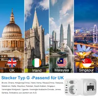 Адаптер для подорожей (UK Adapter): Європа -> Великобританія, 4 USB (2xType-C), Білий — фото 6