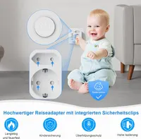 Адаптер для путешествий (UK Adapter): Европа -> Великобритания, 4 USB (2xType-C), Белый — фото 3