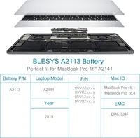Аккумулятор для MacBook Pro 16″ 2019 (A2141), модель A2113, 8700 mAh, BLESYS — фото 3