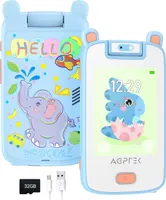 AGPTEK Children's Telephone, Smartphone Toy Touch Screen with 32 GB TF Card, Camera, Learning Device 3-7 Years, Gifts, Blue — фото 2