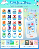 AGPTEK Children's Telephone, Smartphone Toy Touch Screen with 32 GB TF Card, Camera, Learning Device 3-7 Years, Gifts, Blue — фото 7