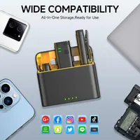 Бездротовий петличний мікрофон 2-в-1 для смартфона (iPhone/Android/Type-C), З кейсом — фото 8