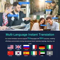 Наушники-переводчики AI Translator Earbuds (144 языка), Bluetooth 5.4, Черные