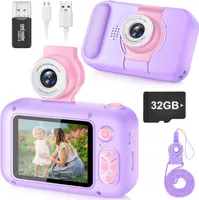 Детская камера-игрушка с поворотным объективом 180°, Селфи, 32GB, Фиолетовая — фото 3