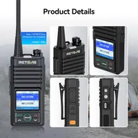 Умные рации Retevis RB658 (Комплект 2 шт) с приложением, Bluetooth, AI Шумоподавление — фото 5