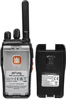 PT88E Walkie Talkie PMR446 License Free Two-Way Radio, 16 Channels Long Range Walkie Talkies with Charging Station and Earbuds (Black, 2-Pack) — фото 2