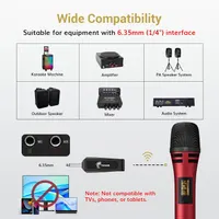 Беспроводная микрофонная система TONOR TW320 (2 микрофона), UHF, 60м, Караоке/DJ — фото 2