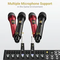 Беспроводная микрофонная система TONOR TW320 (2 микрофона), UHF, 60м, Караоке/DJ — фото 3
