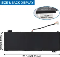 Аккумулятор для Acer Predator Helios 300 / Nitro 5 (AP18E7M / AP18E8M), 58Wh, 15.4V