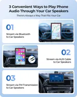 Портативний авто-дисплей 7" (60FPS), Wireless CarPlay/Android Auto, Поворотний — фото 5