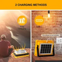 Мощный строительный прожектор 100W (Solar/USB), 12000mAh Power Bank, Магнит — фото 5