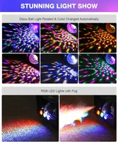 Дым-машина 600W с диско-шаром и RGB подсветкой (LED Fog Machine), Пульт ДУ — фото 7