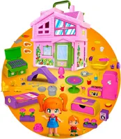 Игровой набор Pinypon "Розовый домик-чемоданчик" с куклой и аксессуарами — фото 9