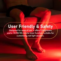 Панель червоної терапії 50W (Red Light Therapy), 660nm/850nm, Таймер, Для суглобів/шкіри — фото 6