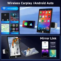 Магнітола 1 Din з вертикальним екраном 10.4" (Tesla Style), Wireless CarPlay, Android Auto — фото 2