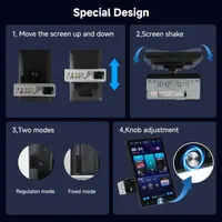 Магнітола 1 Din з вертикальним екраном 10.4" (Tesla Style), Wireless CarPlay, Android Auto — фото 6
