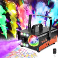 Дым-машина 500W с LED подсветкой (RGB) и Диско-шаром, Авто-распыление, Пульт — фото 3