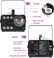 Дым-машина 500W с LED подсветкой (RGB) и Диско-шаром, Авто-распыление, Пульт — фото 5