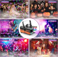 Дым-машина 500W с LED подсветкой (RGB) и Диско-шаром, Авто-распыление, Пульт — фото 8