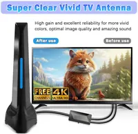 Кімнатна ТБ антена цифрова (4K HDTV), Підсилювач сигналу, Магнітна, 3 метри — фото 6