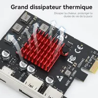 Плата розширення PCI-E на 4 USB порти (2xType-C + 2xType-A), 5Gbps, Для ПК — фото 4