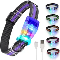 LED Dog Collar, USB Rechargeable, Waterproof IP68, Multi-Colour Light Up Safety Collar with 5 Colour Options- size S — фото 7
