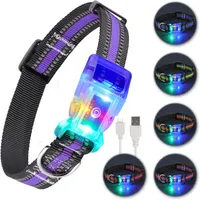 Светящийся ошейник для собак LED (USB), Водонепроницаемый IP68, Multi-Colour, S — фото 3