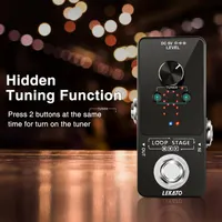 Гитарная педаль лупер LEKATO 9 Loop (Тюнер, USB), Для электрогитары/баса — фото 5
