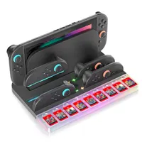 Зарядна док-станція для Nintendo Switch 2 Joy-Con з RGB підсвічуванням та 9 слотами для ігор — фото 5