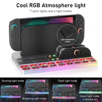 Зарядна док-станція для Nintendo Switch 2 Joy-Con з RGB підсвічуванням та 9 слотами для ігор — фото 6