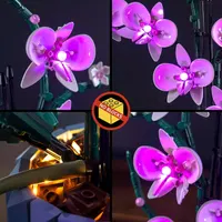 Led Light Set for Lego Orchid (No Lego), Decoration Lighting Set for Lego 10311 Orchid Botanical Collection — фото 4