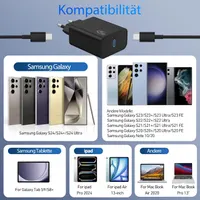 Зарядное устройство Samsung 45W (Набор 2 шт), Super Fast Charging 2.0, Кабель 2м — фото 6