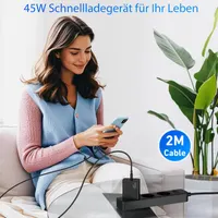 Зарядное устройство Samsung 45W (Набор 2 шт), Super Fast Charging 2.0, Кабель 2м — фото 7
