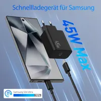 Зарядний пристрій Samsung 45W (Набір 2 шт), Super Fast Charging 2.0, Кабель 2м — фото 3