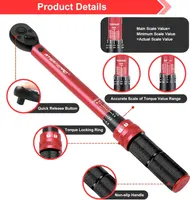 Динамометрический ключ 3/8" ATsafepro (5-60 Нм), Щелчковый, Для вело/мото — фото 3