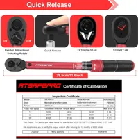 Динамометричний ключ 3/8" ATsafepro (5-60 Нм), Клацаючий, Для вело/мото — фото 5