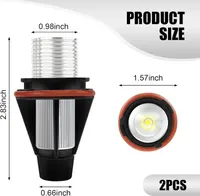 LED Маркеры (Ангельские глазки) для BMW E39/E60/E53/E87 (2 шт), Белый свет 6000K — фото 3