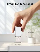 Адаптер-переходник USB (папа) на USB-C (мама), MOSWAG 2 шт, Для iPhone 15/16 — фото 8