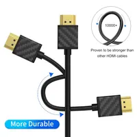 Кабель HDMI 2.0 (4K 60Hz), 1 метр, 2 шт в наборе, Плетеный, SOEYBAE — фото 2