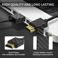 Кабель HDMI 2.0 (4K 60Hz), 1 метр, 2 шт в наборе, Плетеный, SOEYBAE — фото 3