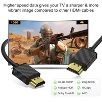 Кабель HDMI 2.0 (4K 60Hz), 1 метр, 2 шт в наборе, Плетеный, SOEYBAE — фото 4