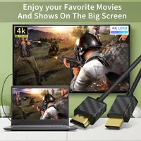 SOEYBAE HDMI Cable 4K 1m 2pcs High Speed HDMI 2.0 Cables 18Gbps 4K@60Hz, Supports ARC, UHD, HDR, Ethernet, 3D for Xbox, PS3, PS4 — фото 7